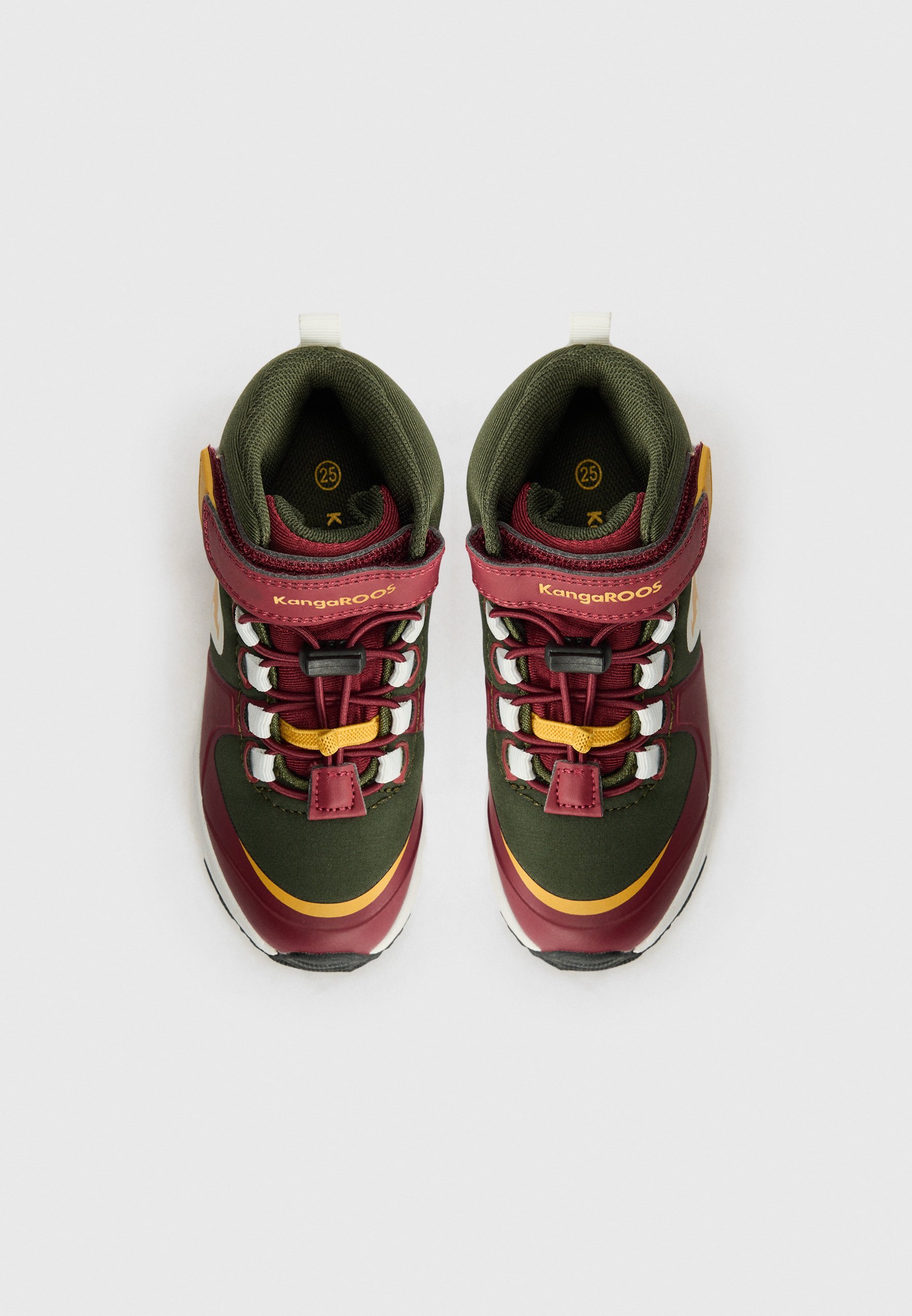 KangaROOS HYDRO UNISEX - Scarpe da ginnastica alte - verde militare/giallo foglia