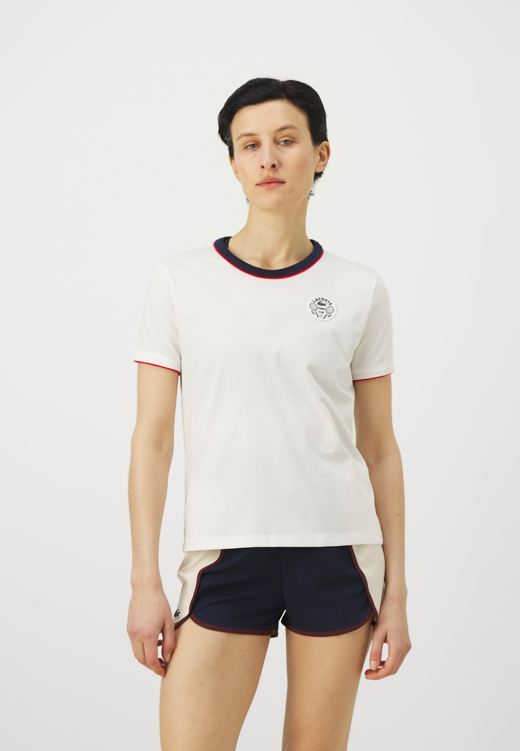 Lacoste Sport HERITAGE - Sport T-shirt - bloem/marineblauw