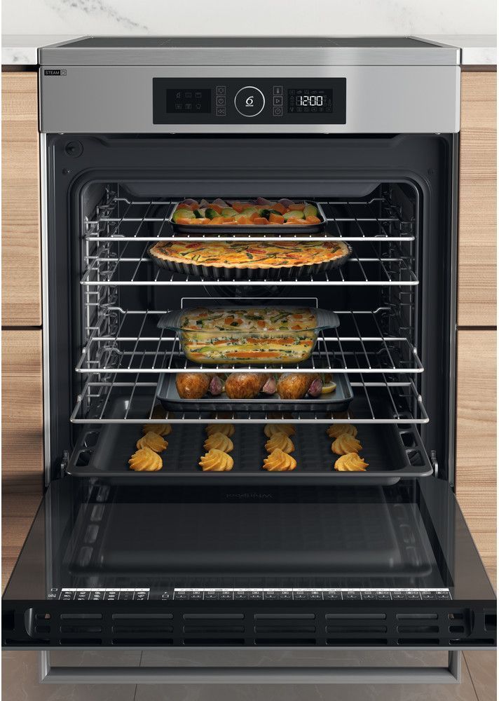 Placa de inducción - WHIRLPOOL - WS68IB8ACX/FR/1 - 4 quemadores - 2900 W - 60 cm de ancho - Acero inoxidable
