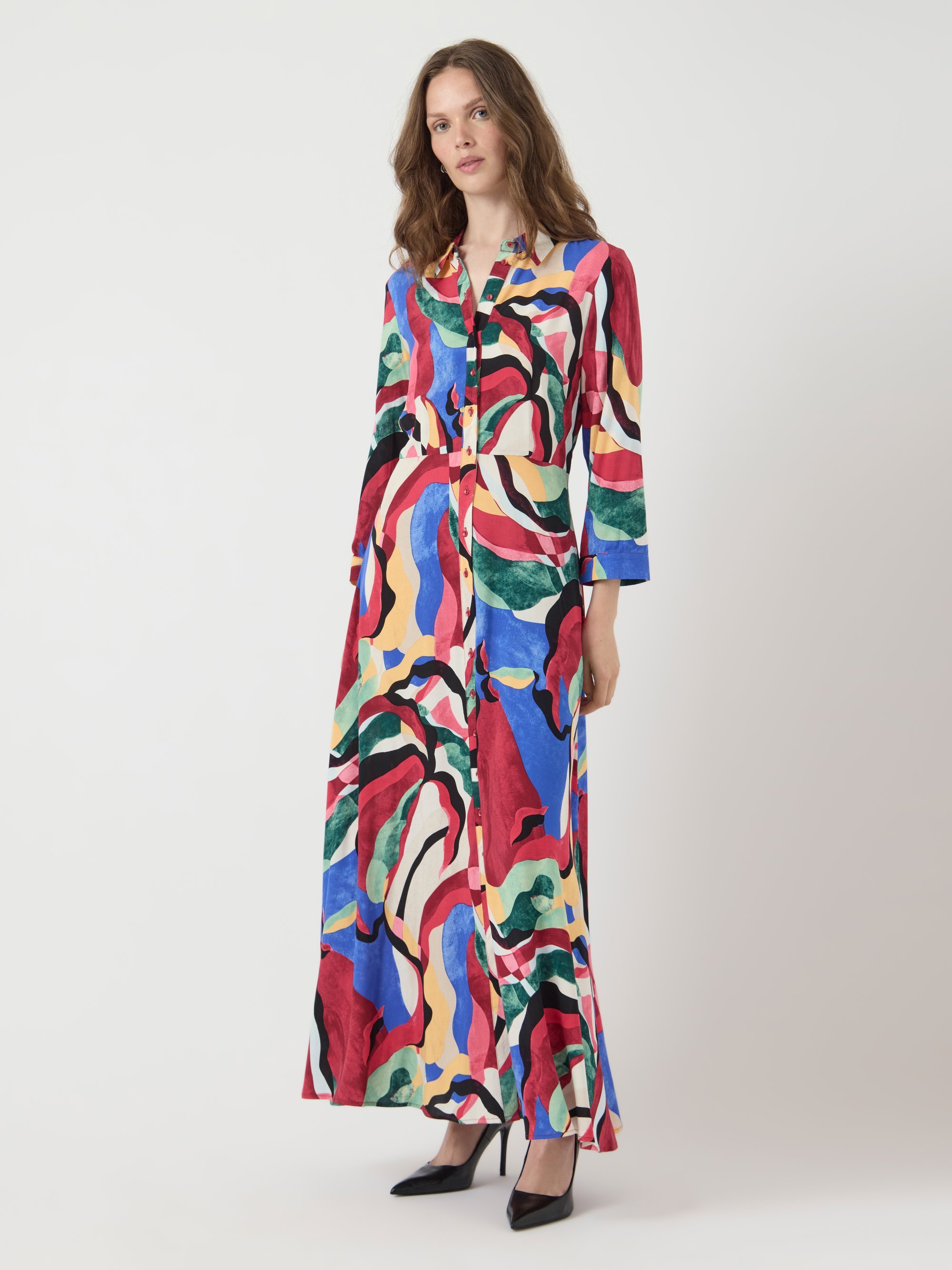 YAS YASSAVANNA - Skjortekjole - multicolor