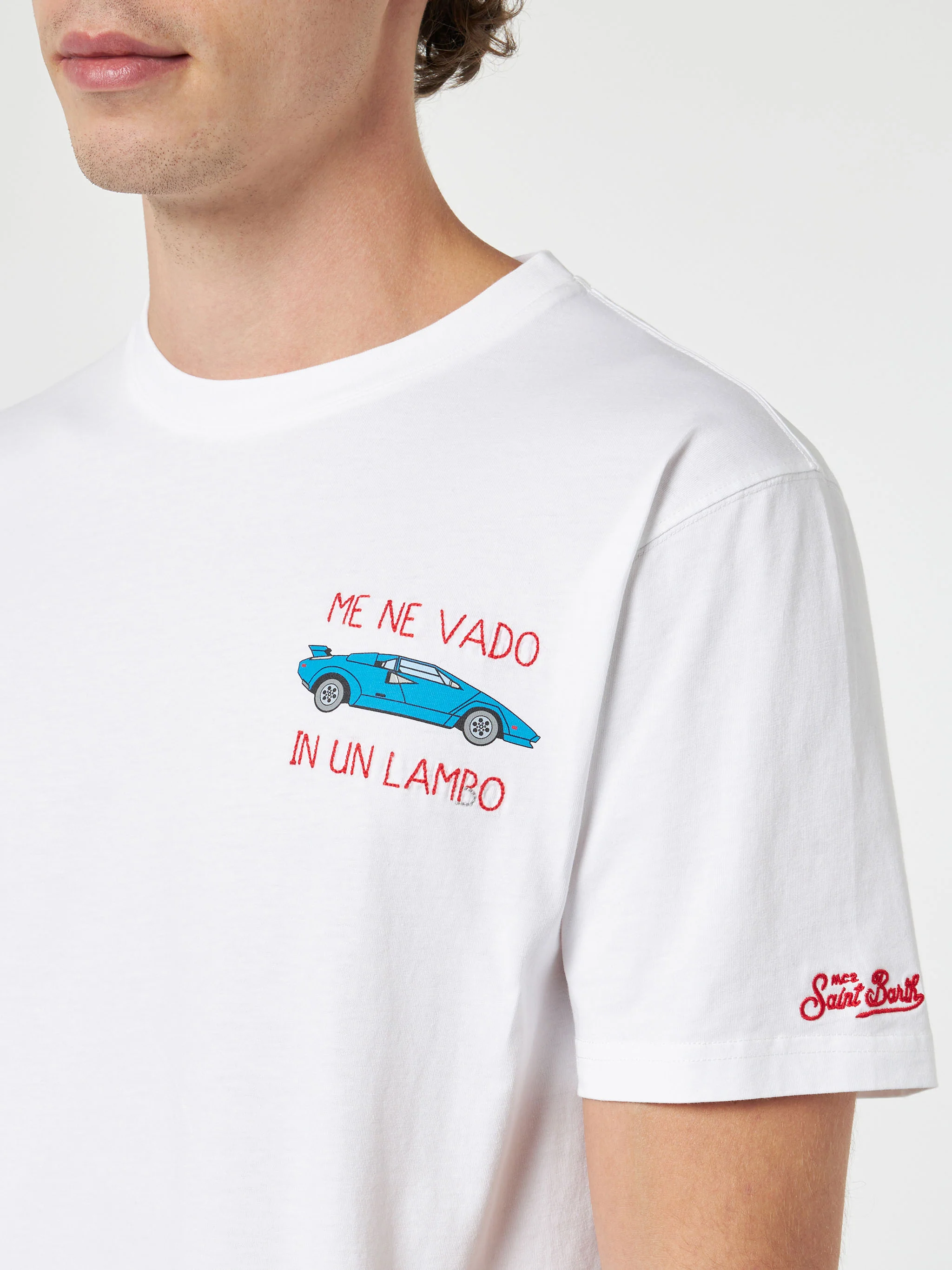 T-shirt Man | MC2 Saint Barth | White Cotton Jersey | 