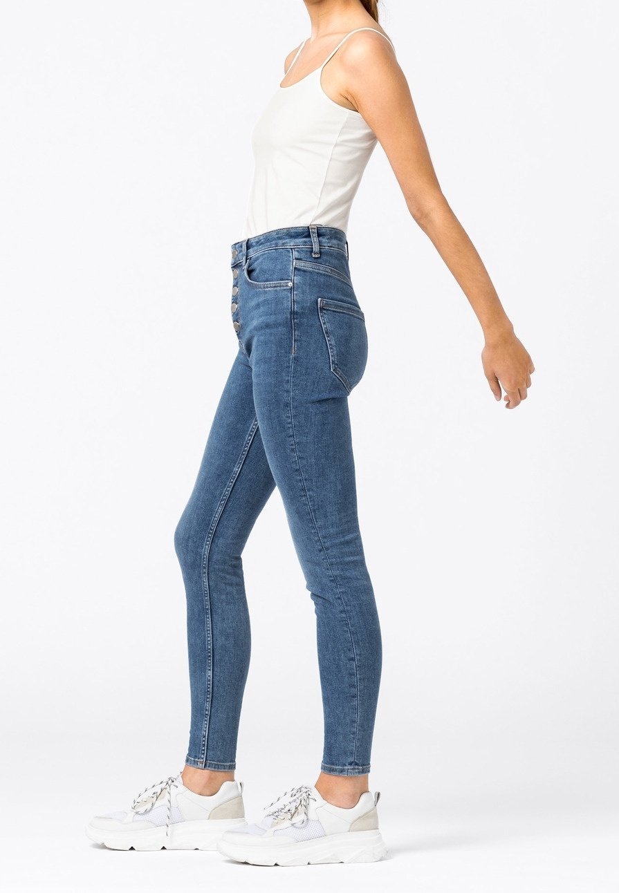 HALLHUBER Skinny Fit Jeans - blauwe denim
