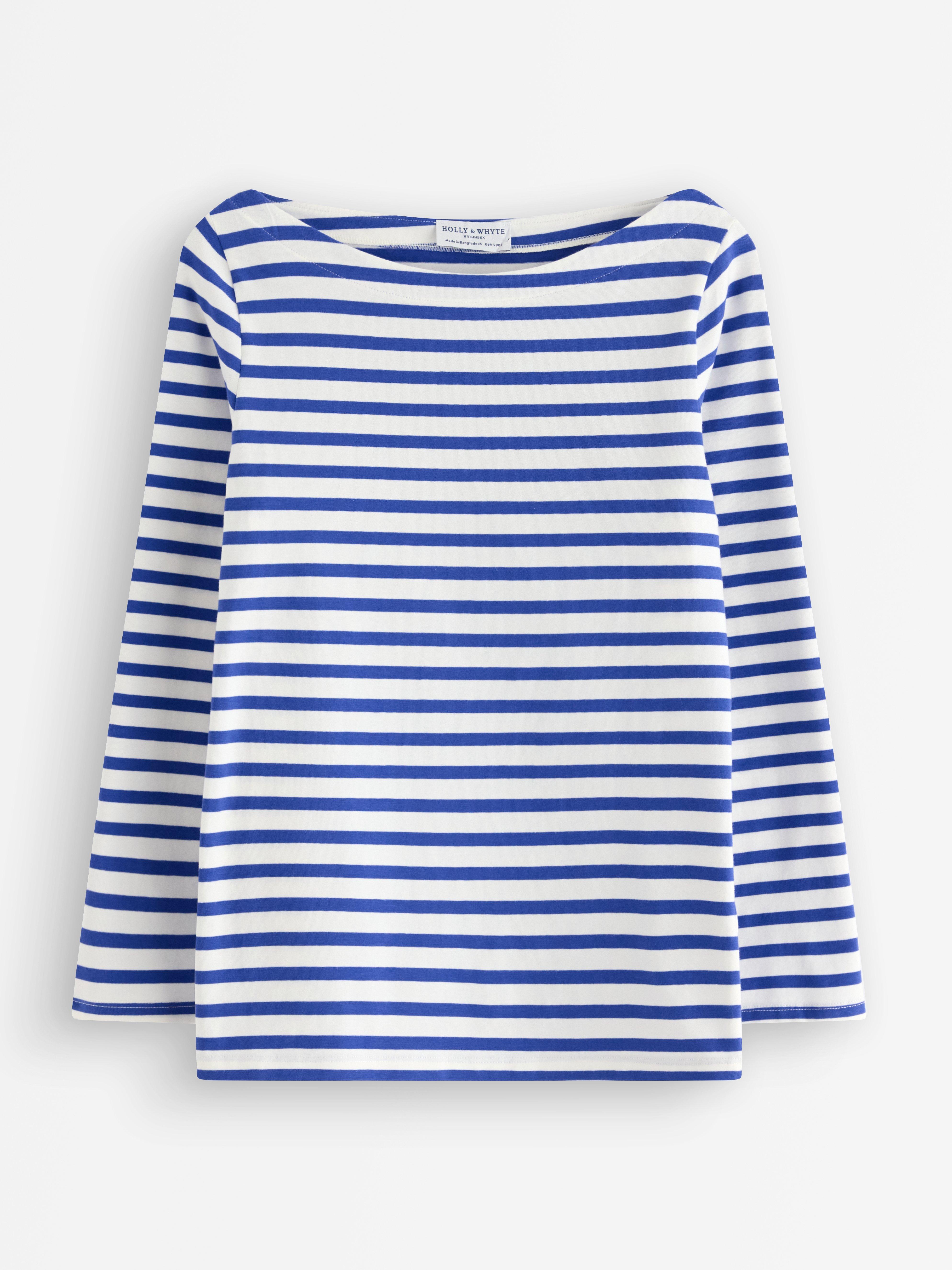 Prugasti pamučni top Strong Blue