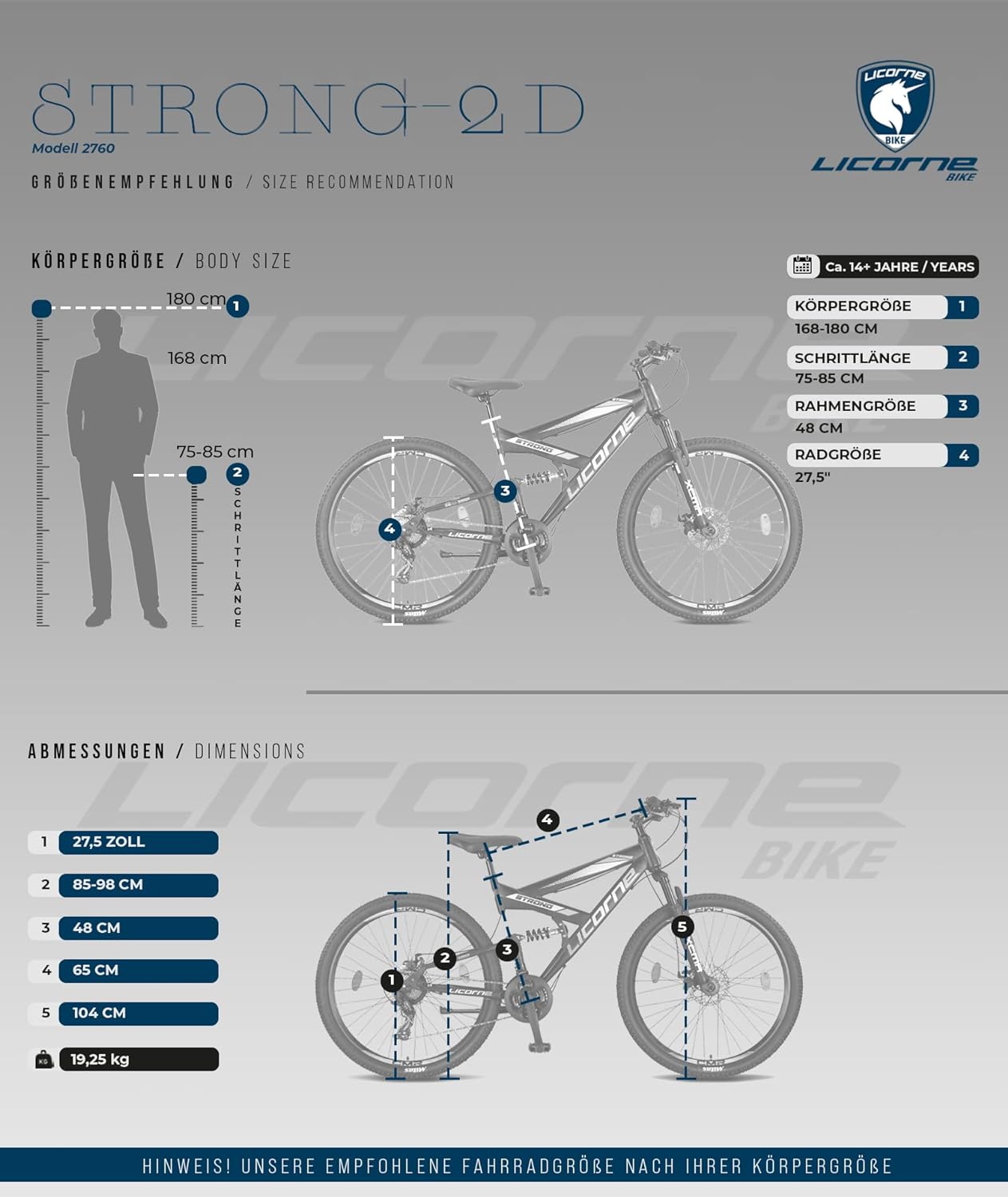 Licorne Bike Strong 2D Premium Mountainbike