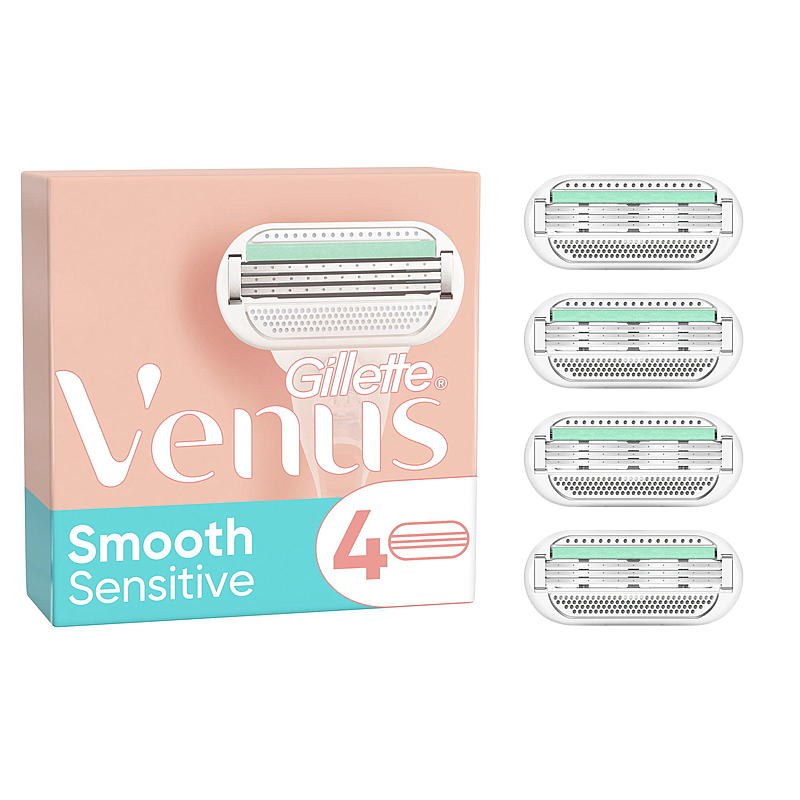 Gillette Klingen, 4er-Packung Venus Smooth Sensitive