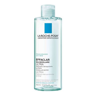 La Roche Posay Effaclar Eau Micellaire Ultra Oily Skin -puhdistava misellivesi kasvoille ja silmille 400 ml