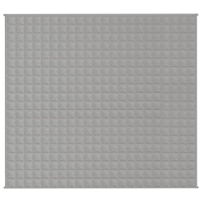 Manta con peso vidaXL Gris 200x220 cm 13 kg Tela 3154787