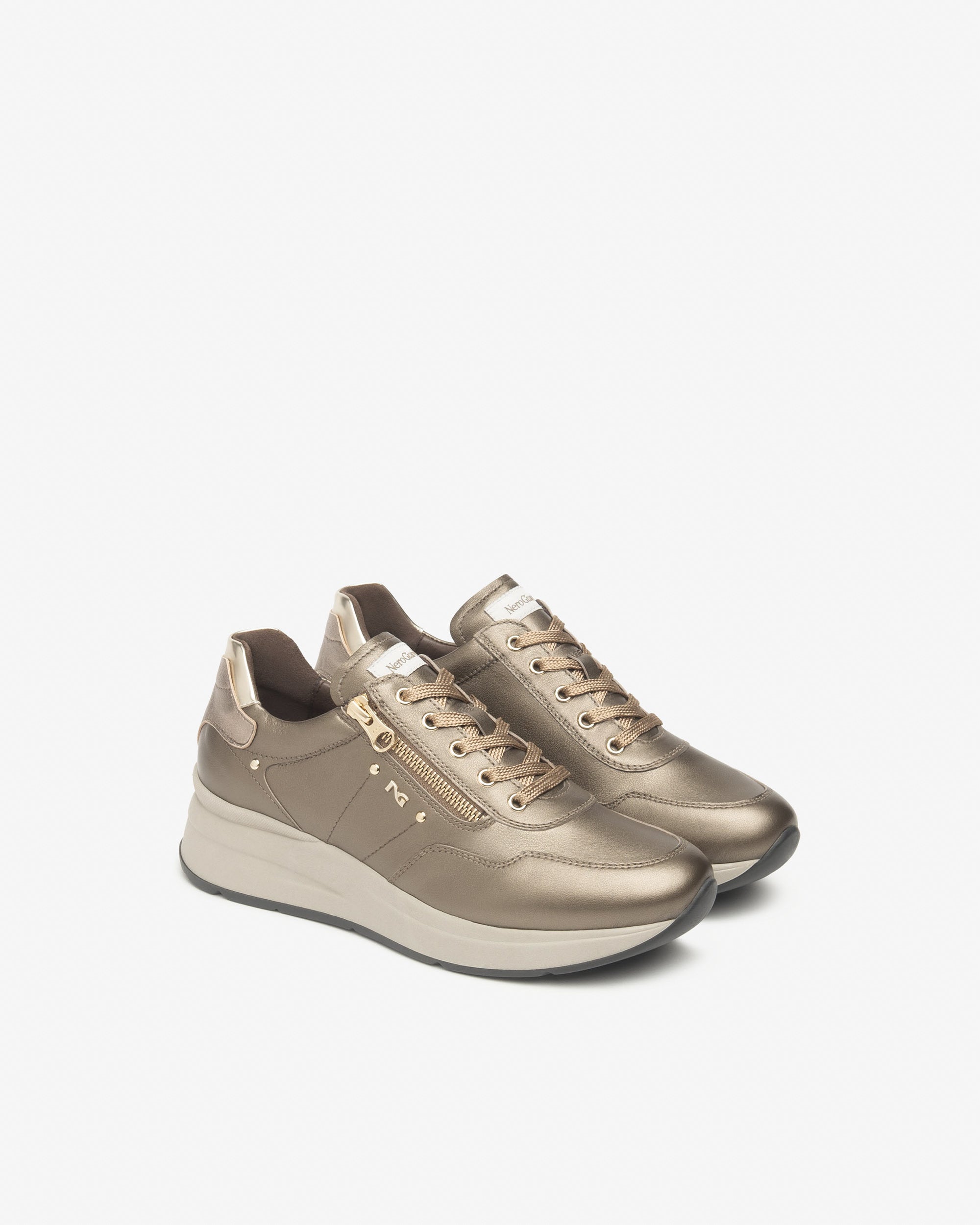  Damen-Sneaker aus Leder und Funktionsmaterial