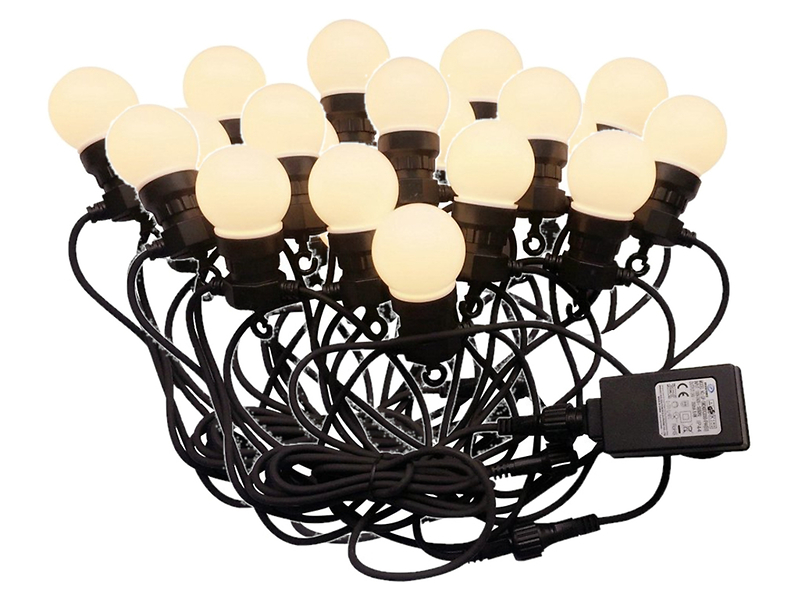 Girlanda ogrodowa VT-71020 LED 10 m z tworzywa sztucznego czarna