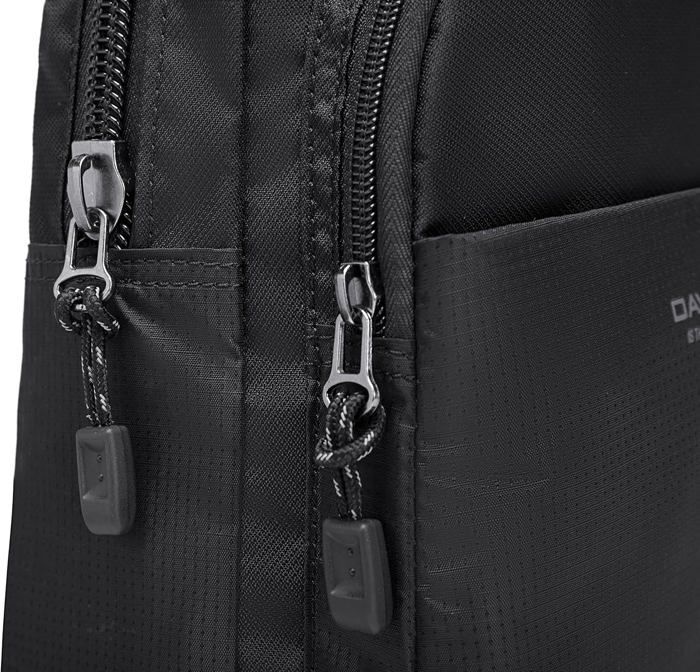 Borsa a tracolla - David Jones - Borsa a tracolla da uomo in nylon - Nera