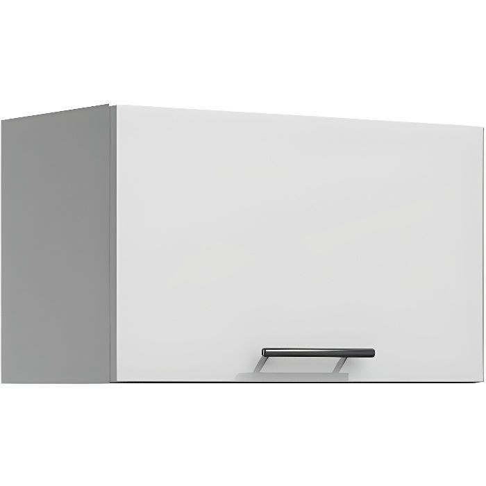 60cm Kitchen Cabinet with Extractor Hood, 1 Door, White LILA