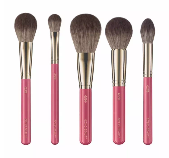 Boho Beauty Rose Touch zestaw 5 pędzli do makijażu