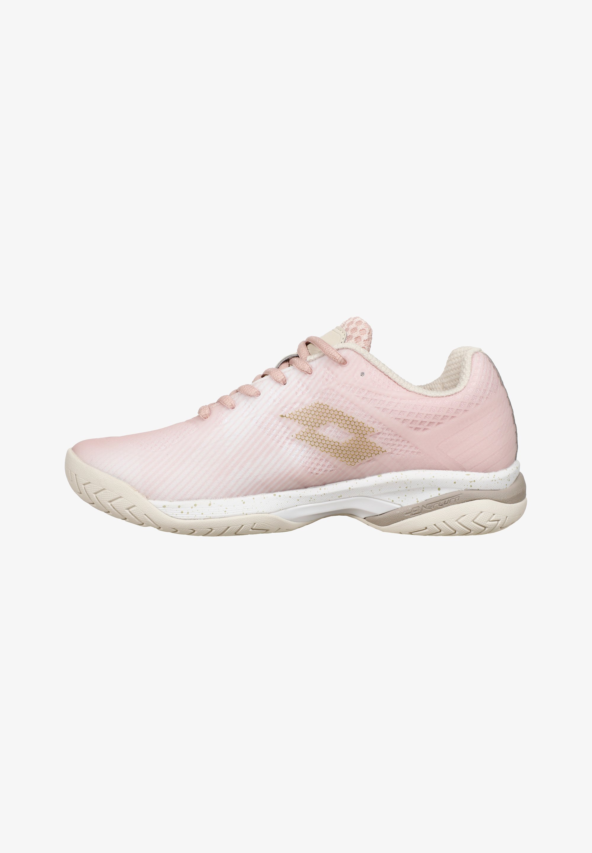 Tênis Lotto MIRAGE 300 III - Multicourt - branco damasco cinza claro