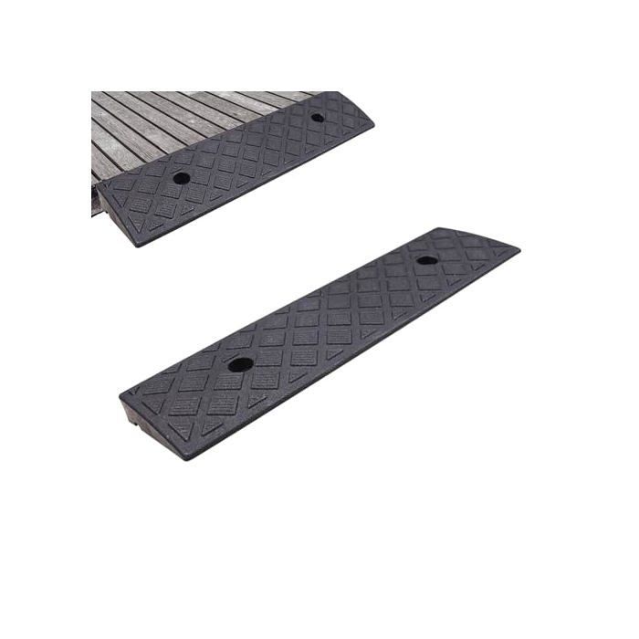 Rampa de entrada para vehículos, rampa de PVC para bordillos, rampas antideslizantes para garajes, muelles de carga, aceras, coches, camiones y motocicletas.