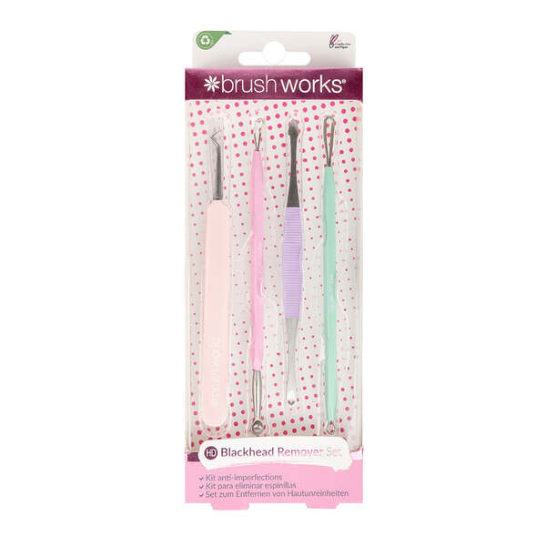 Brushworks Pastell-Set zur Entfernung von Mitessern und Hautunreinheiten