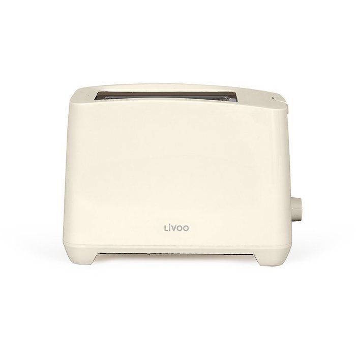 2-slice toaster - LIVOO - DOD162C - 750W - Adjustable thermostat: 7 levels - Off-white