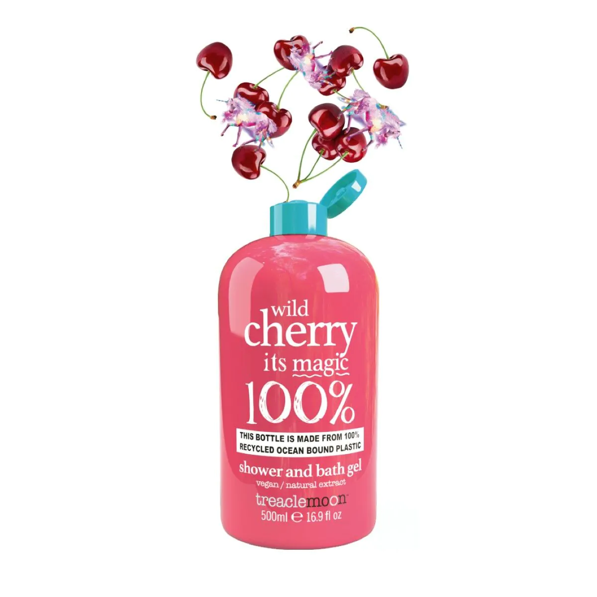 Treaclemoon Wild Cherry Magic - Żel pod prysznic i płyn do kąpieli 500 ml