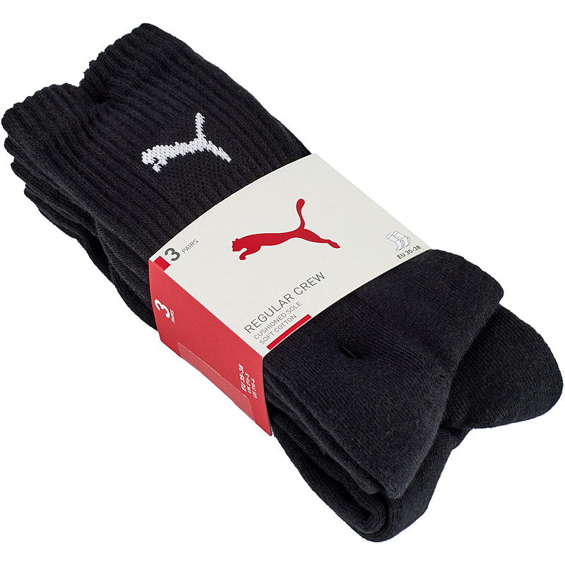 Puma Sportsockor 3-pack storlek 35/38-43/46 Puma Crew