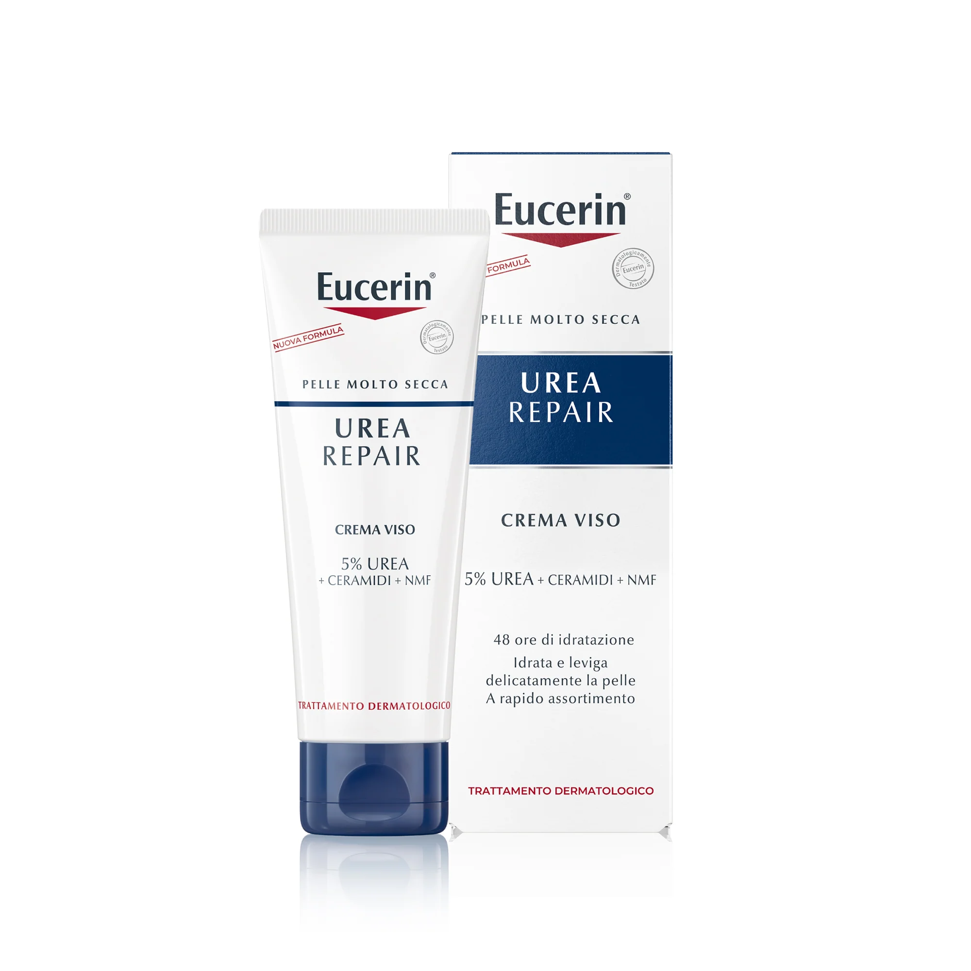 UreaRepair Crema Viso Levigante 5% Urea - Tratt.viso 24 ore lenitiva