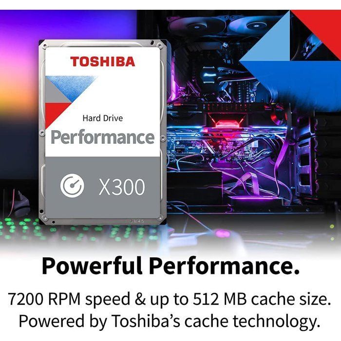TOSHIBA - X300 - Interne Festplatte - 4 TB (512 MB) - Hochleistungsfestplatte