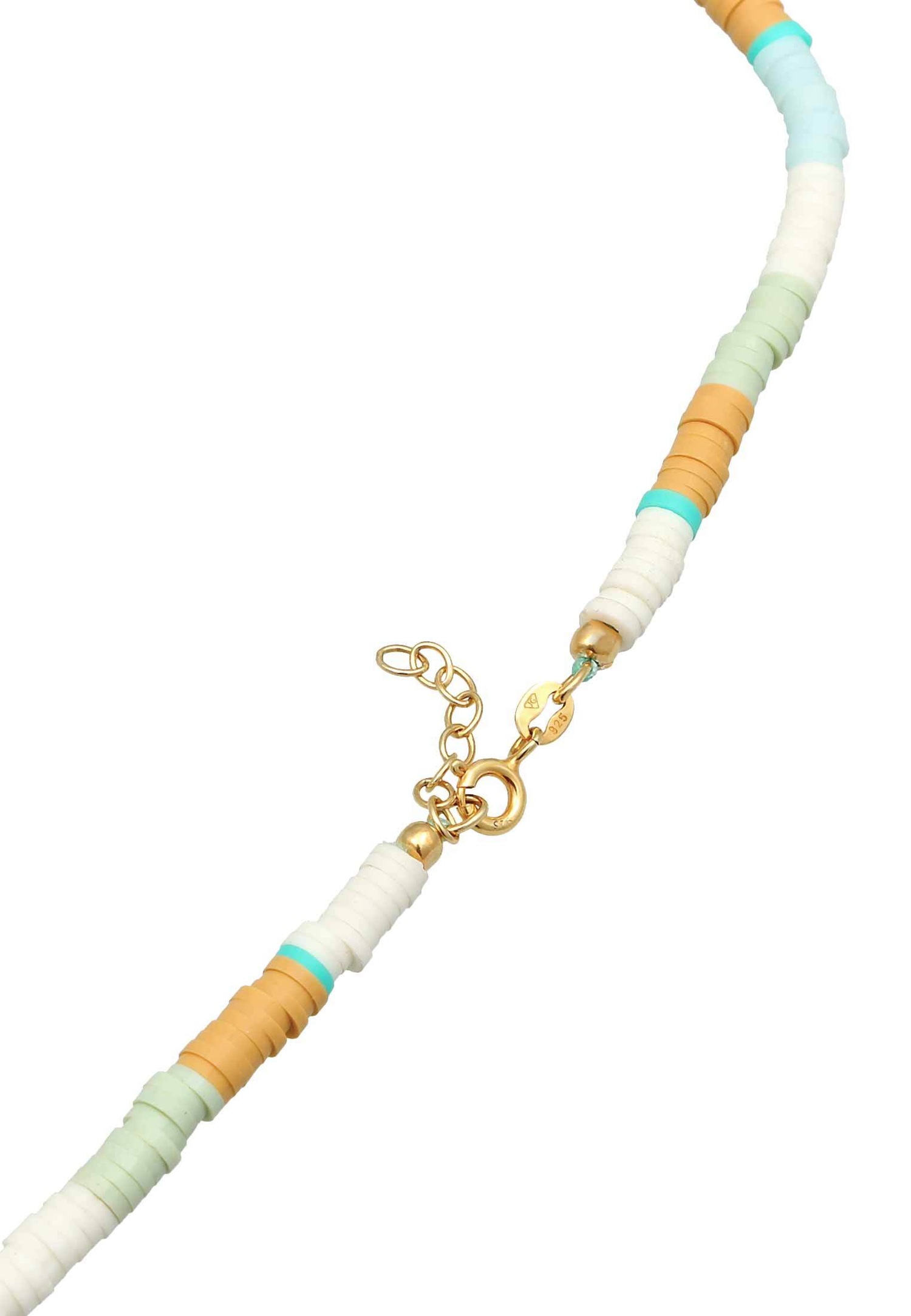 Elli Femmes Surfer Heishi perles coquillage en argent sterling 925