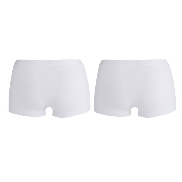 Pantaloni scurți Kruidvat din bumbac elastic, albi, mărimea XL, 2 bucăți