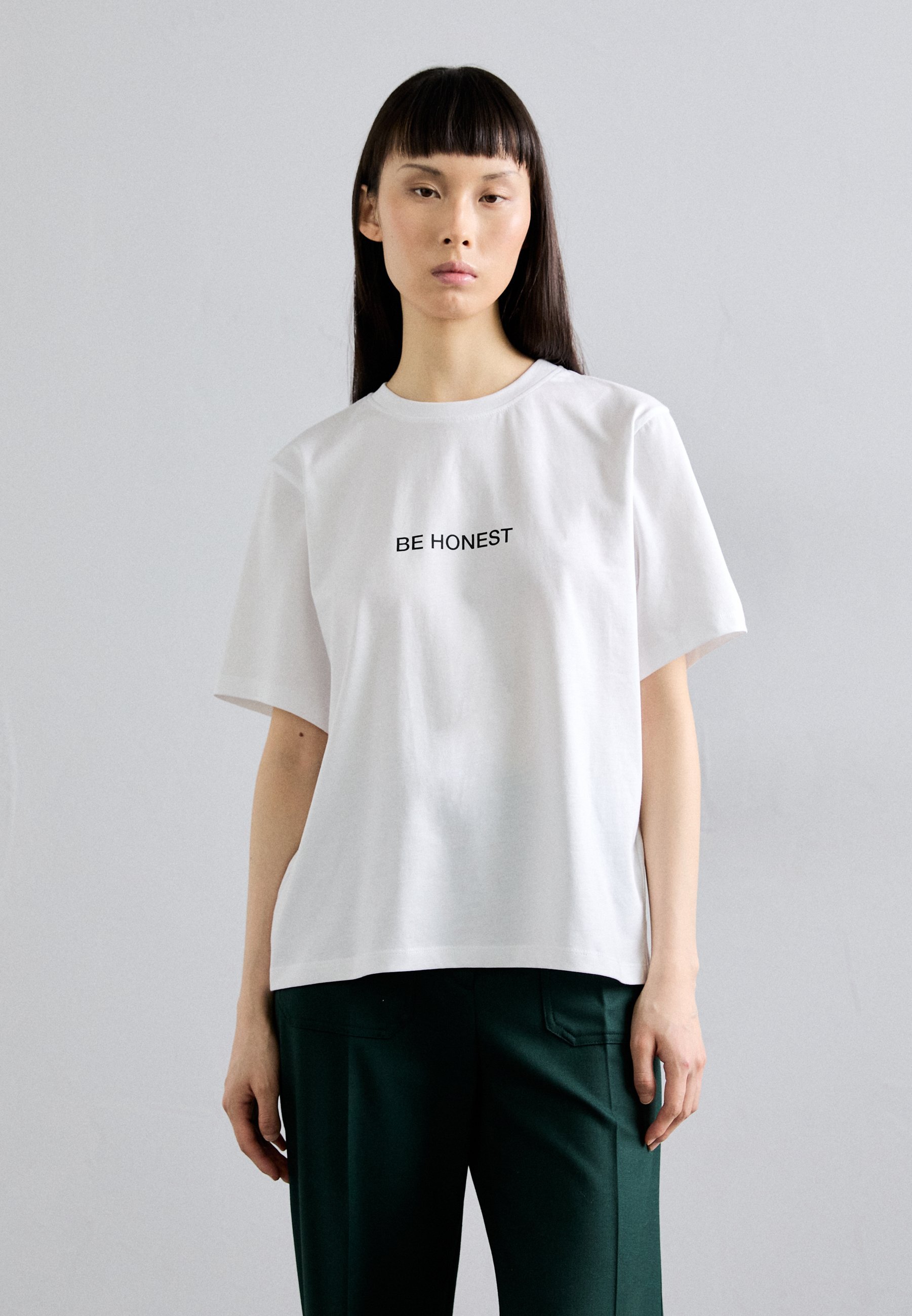 T-shirt à slogan Victoria Beckham - Imprimé - Blanc