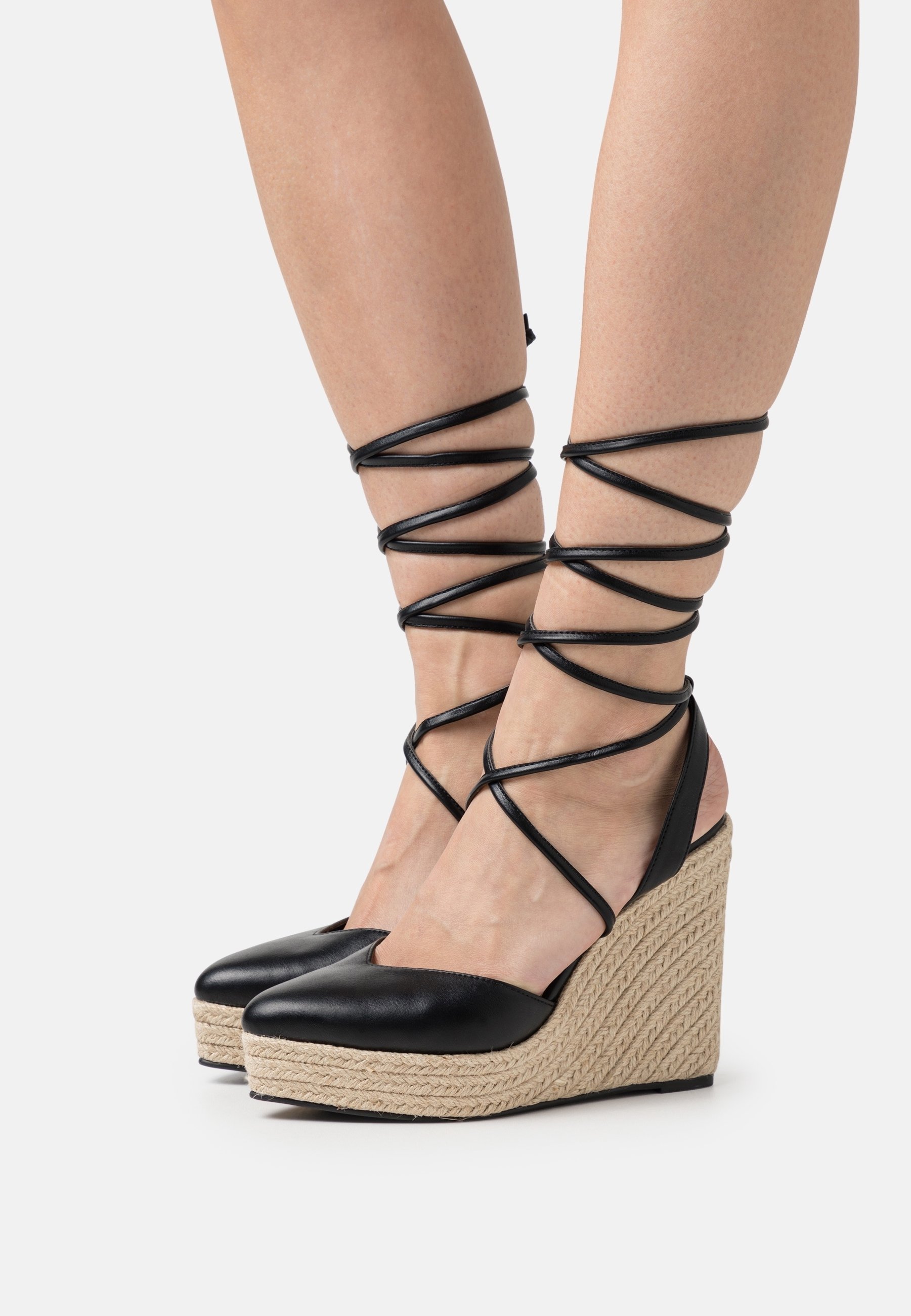 Even&Odd sandalen met brede pasvorm en hoge hakken - zwart