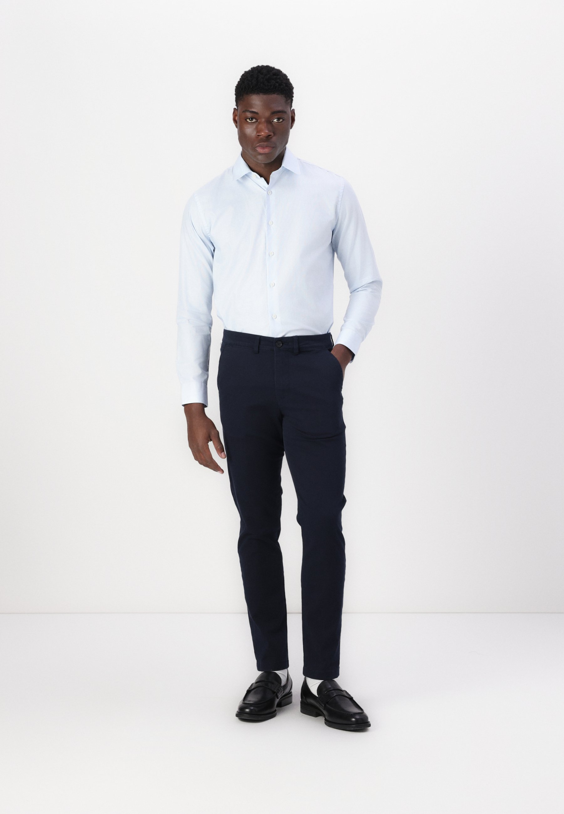 Pantalon chino Selected Homme SLHSLIM NEW MILES FLEX - Saphir foncé