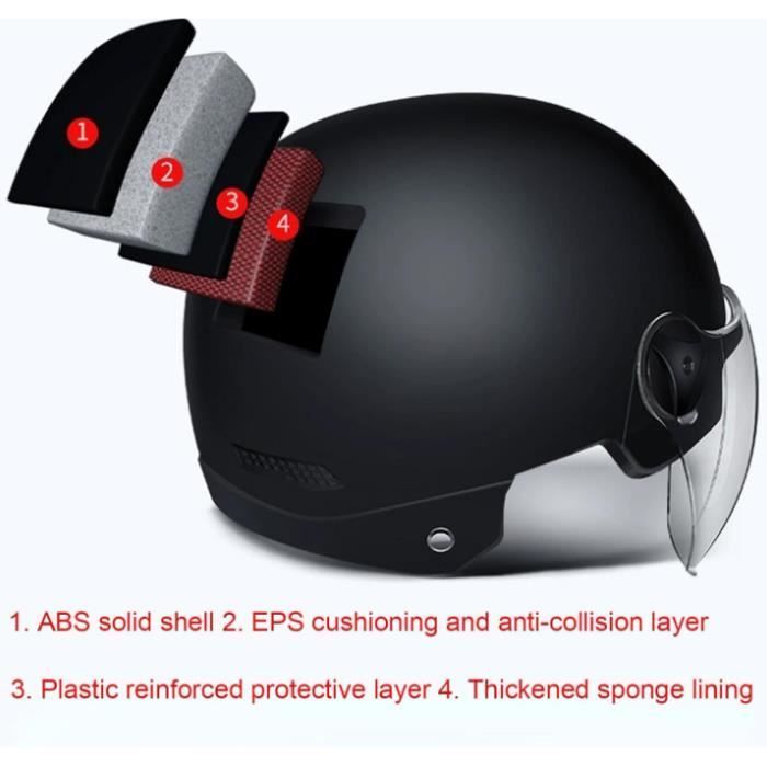 Casque Trottinette Electrique - Marque - Modèle - Noir - ABS, éponge - Trottinette - Adulte - Homme