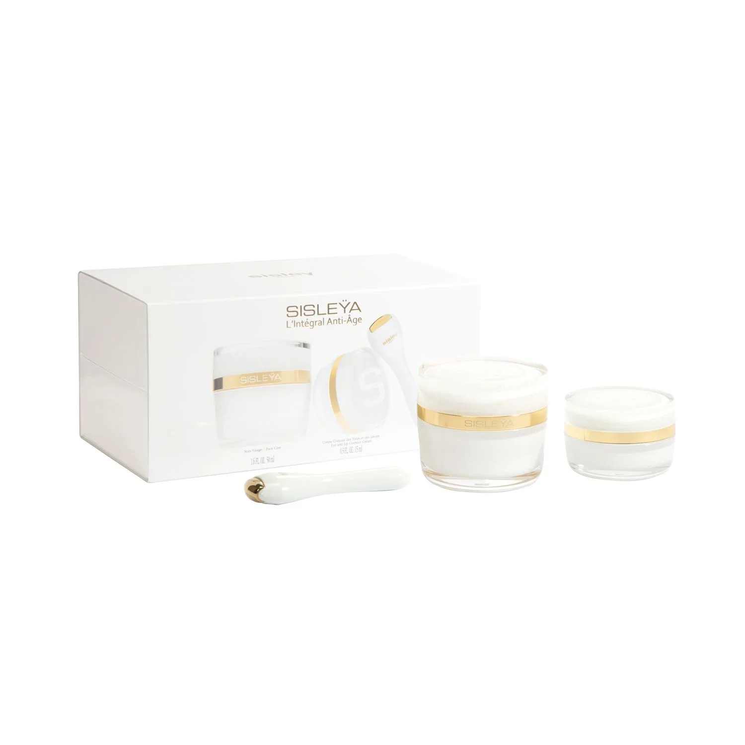 Sisleÿa L'Intégral Anti-Âge Duo Visage et Yeux - Cofanetto Antirughe, Contorno labbra antirughe, Contorno occhi antirughe, Tratt.viso 24 ore antirughe