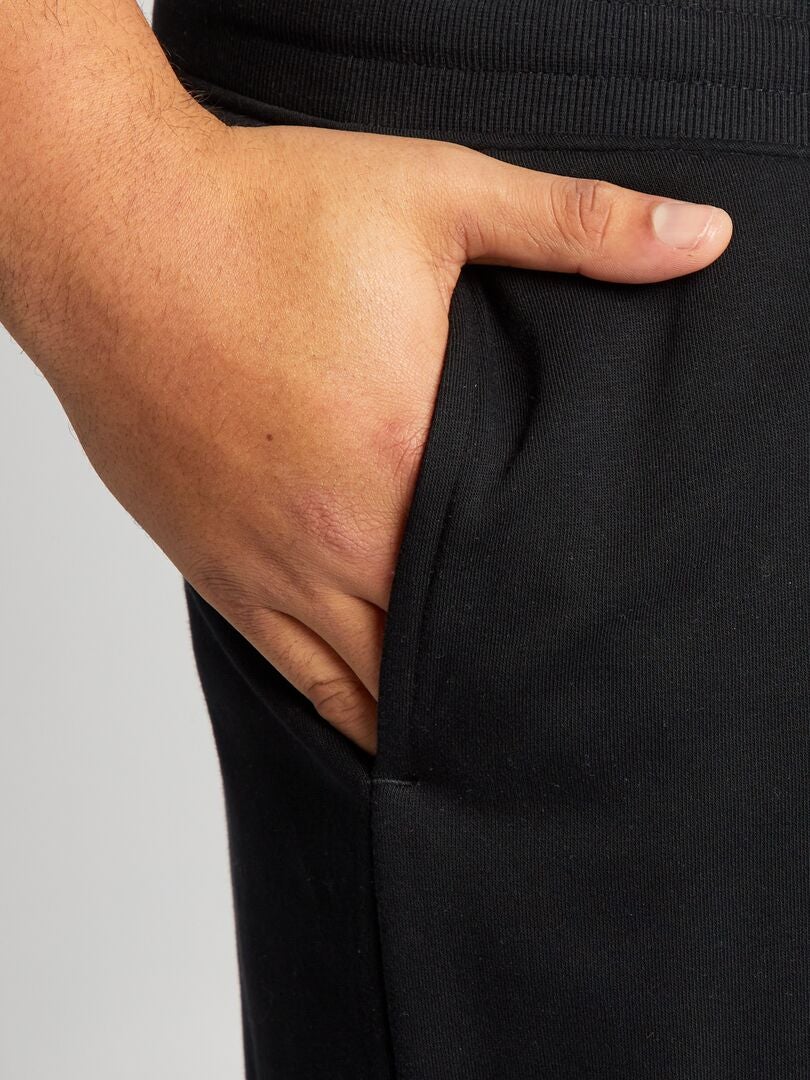 Pantalones deportivos de felpa - Negros
