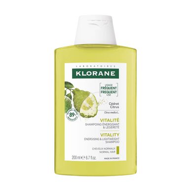 Klorane Citrus tisztító sampon normál és zsíros hajra 200ml