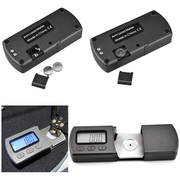 Mini-Digitalwaage, Plattenspieler-Nadeladapter, 0,01 g Genauigkeit, digitale Tonabnehmerwaage für LP-Tonabnehmer (Schwarz)