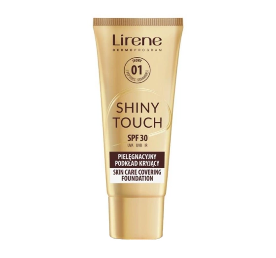 Lirene Shiny Touch pielęgnacyjny podkład kryjący SPF30 01 Ivory 30 ml