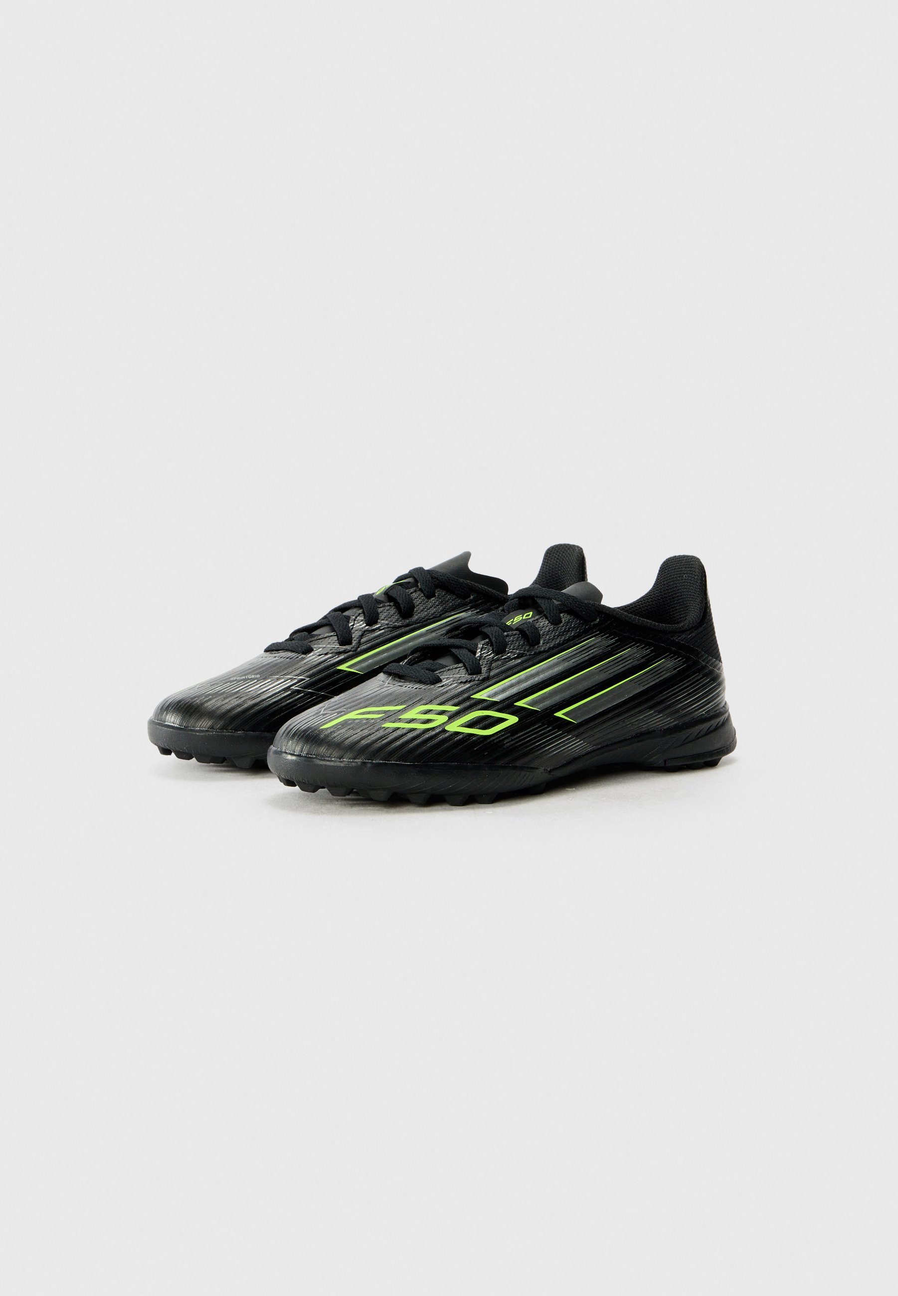 adidas Performance F50 LEAGUE UNISEX - Turf voetbalschoenen - core black/iron/lucid lemon