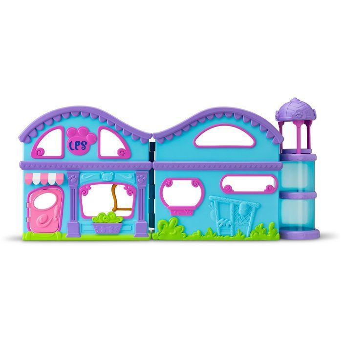 Leikkisetti, jossa on 4 Pet Shop -hahmoa ja yli 20 tarviketta - BANDAI - Littlest Pet Shop - Deluxe Pet Shop -talo