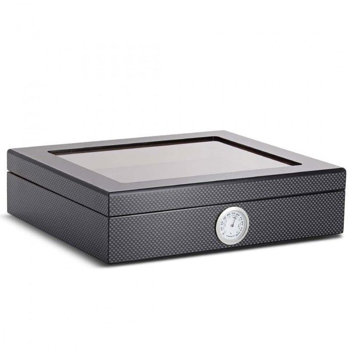 Caja de puros de vidrio de carbono