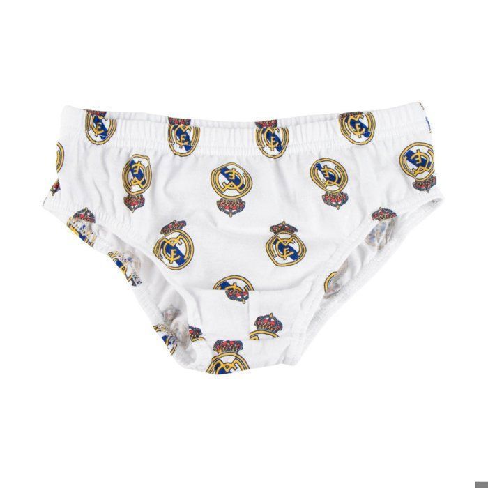Lot de 3 boxers garçon Real Madrid – sous-vêtements coton doux 116 multicolore