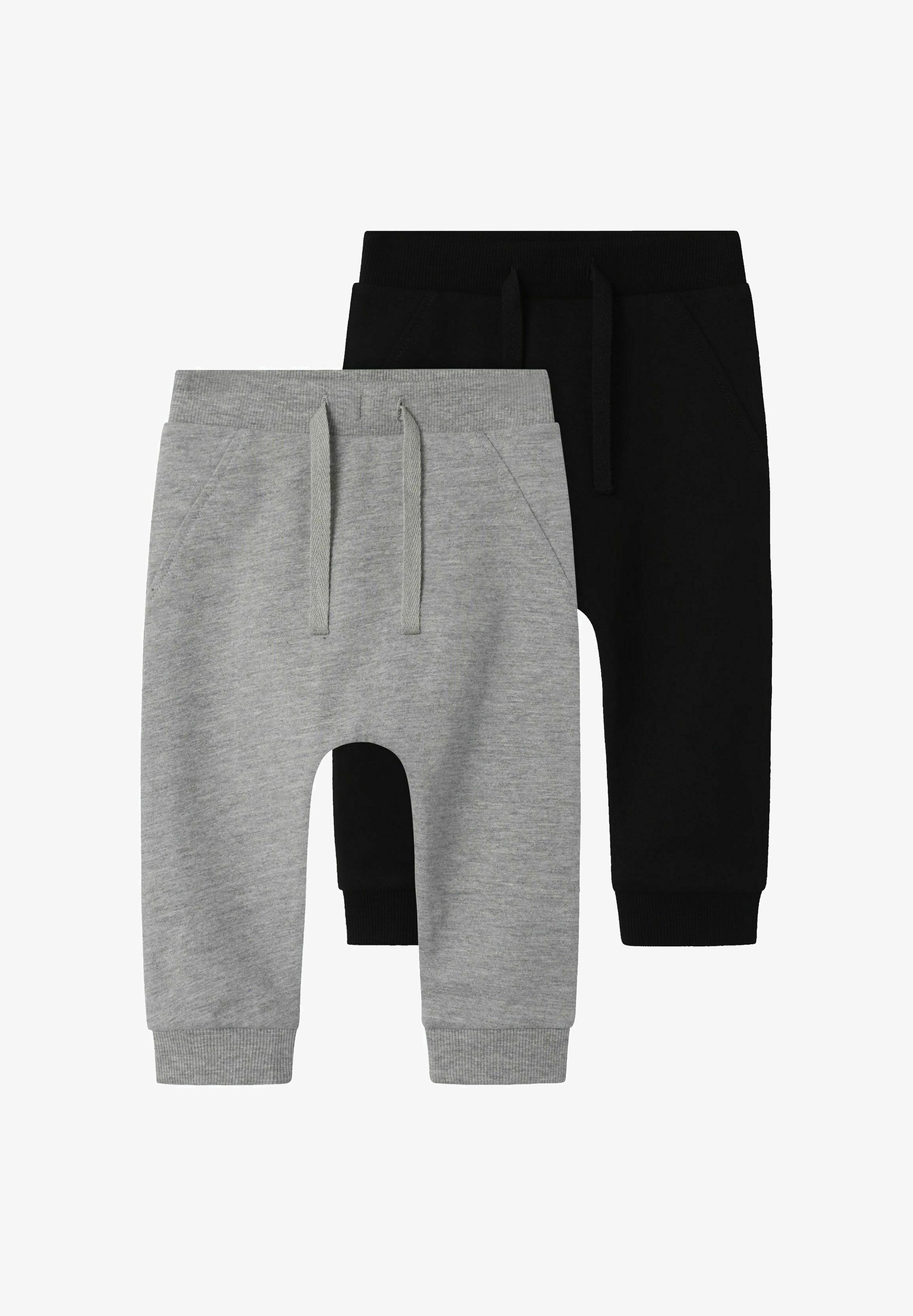 TWO SOON 2ER-PACK ANGERAUTE - Pantaloni - neri