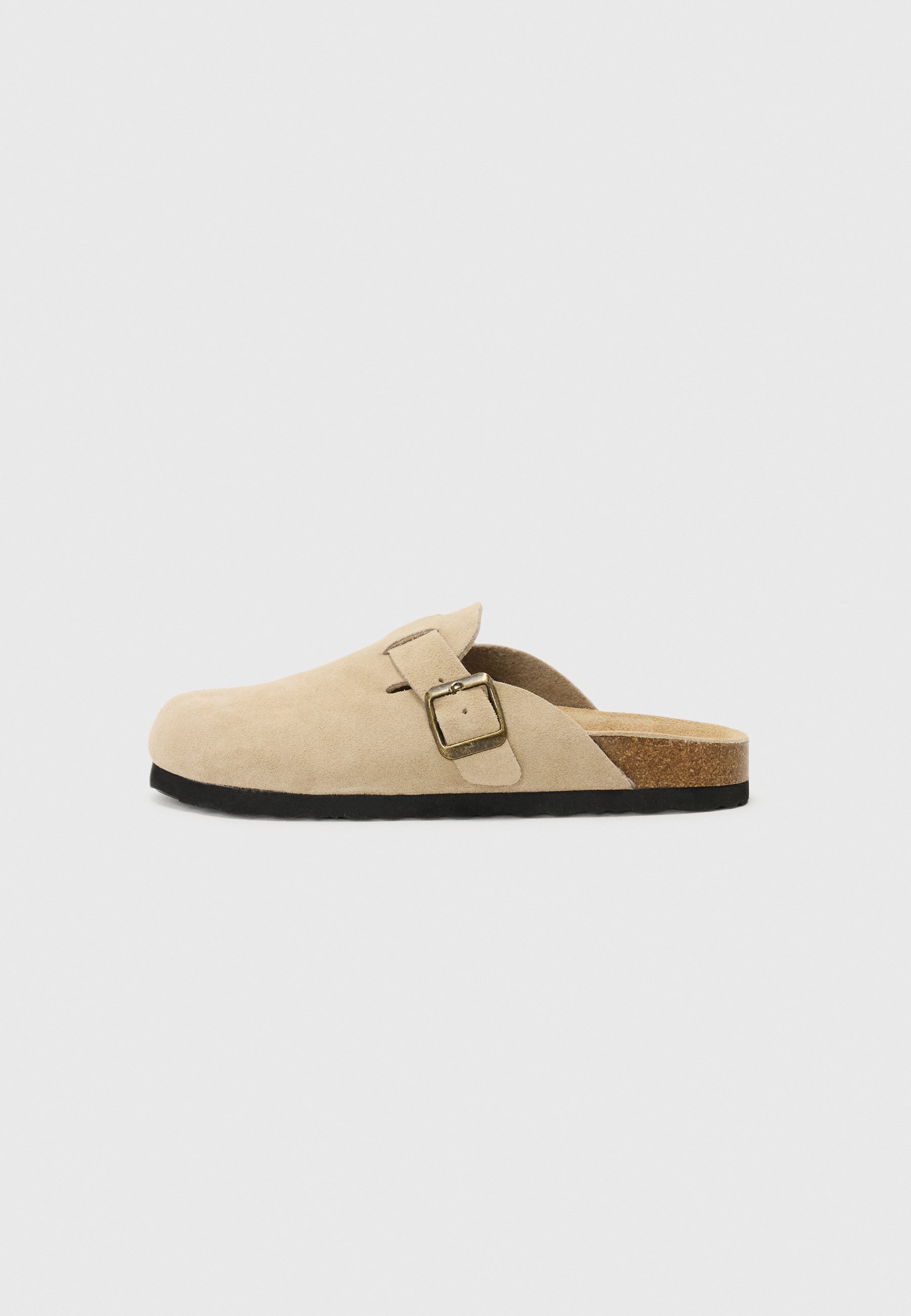 Pier One leren unisex slippers - beige