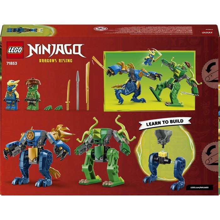 LEGO NINJAGO 71853 Jay's Dragon Mech Battle - Building Set for Ages 4+ - Gift