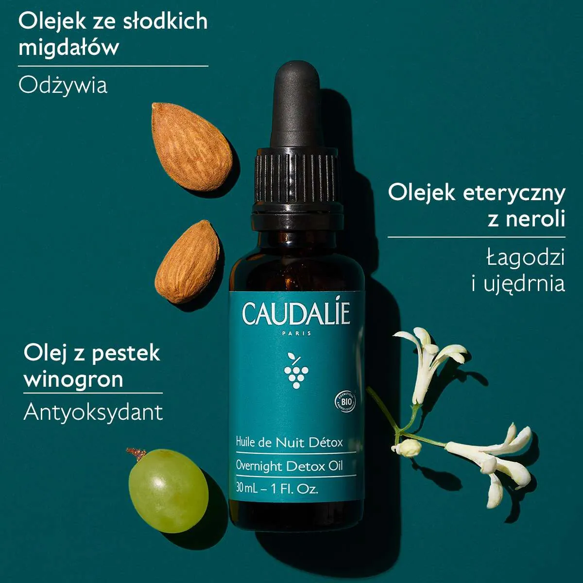 Caudalie Vinergetic C+ Olejek nocny detox
