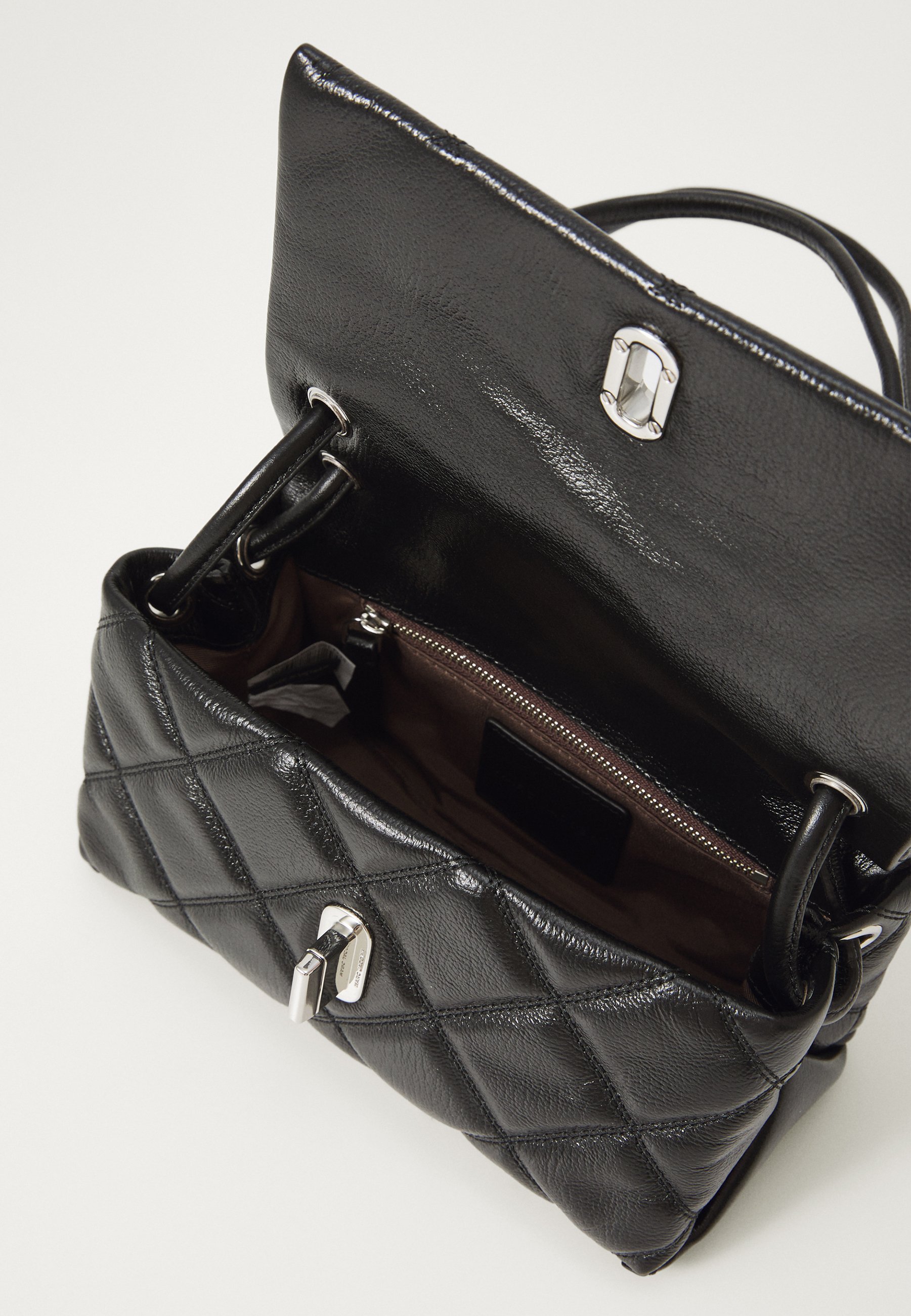 MARC JACOBS MINI DUBBELE SCHOUDER - Handtas - zwart