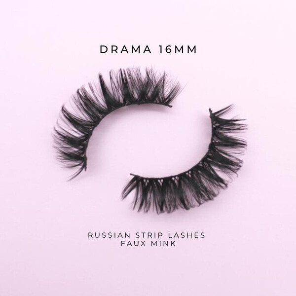 Řasy Luvyah Cosmetics Drama 16mm Faux Mink Strip Eyelash