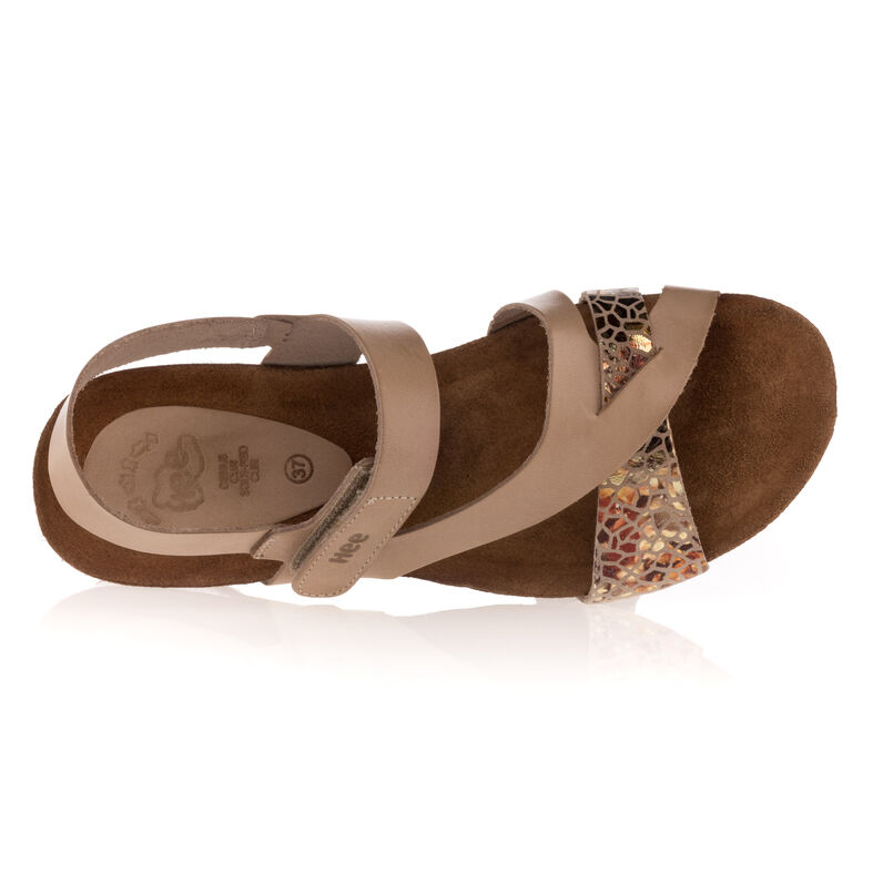 Brune sandaler / sko med åpen tå til dame