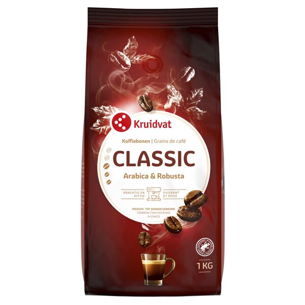 Café en grains Kruidvat Regular<br>1 kg