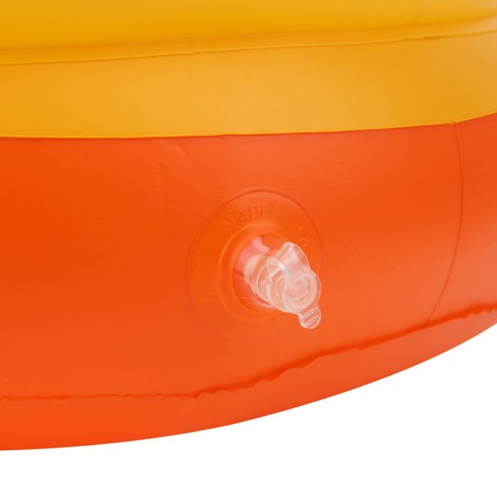 SALALIS - Inflatable Yellow Duck Baby Chair Sofa Bath Stool Safety Back Seat 60KG Load Capacity Oval Base