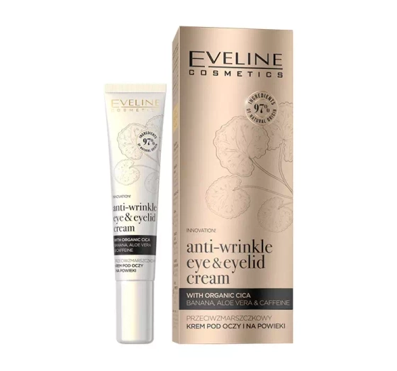 Eveline Cosmetics Organic Gold anti-wrinkle eye eyelid cream przeciwzmarszczkowy krem pod oczy 20 ml