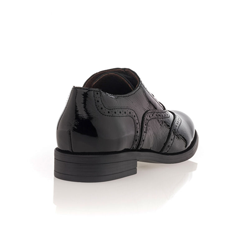 Schwarze Schnürschuhe für Damen / Derby-Schuhe